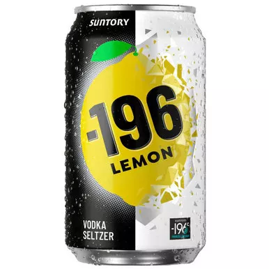 `-196 Lemon Vodka Seltzer Ready To Drink 12oz 4 Pack Cans