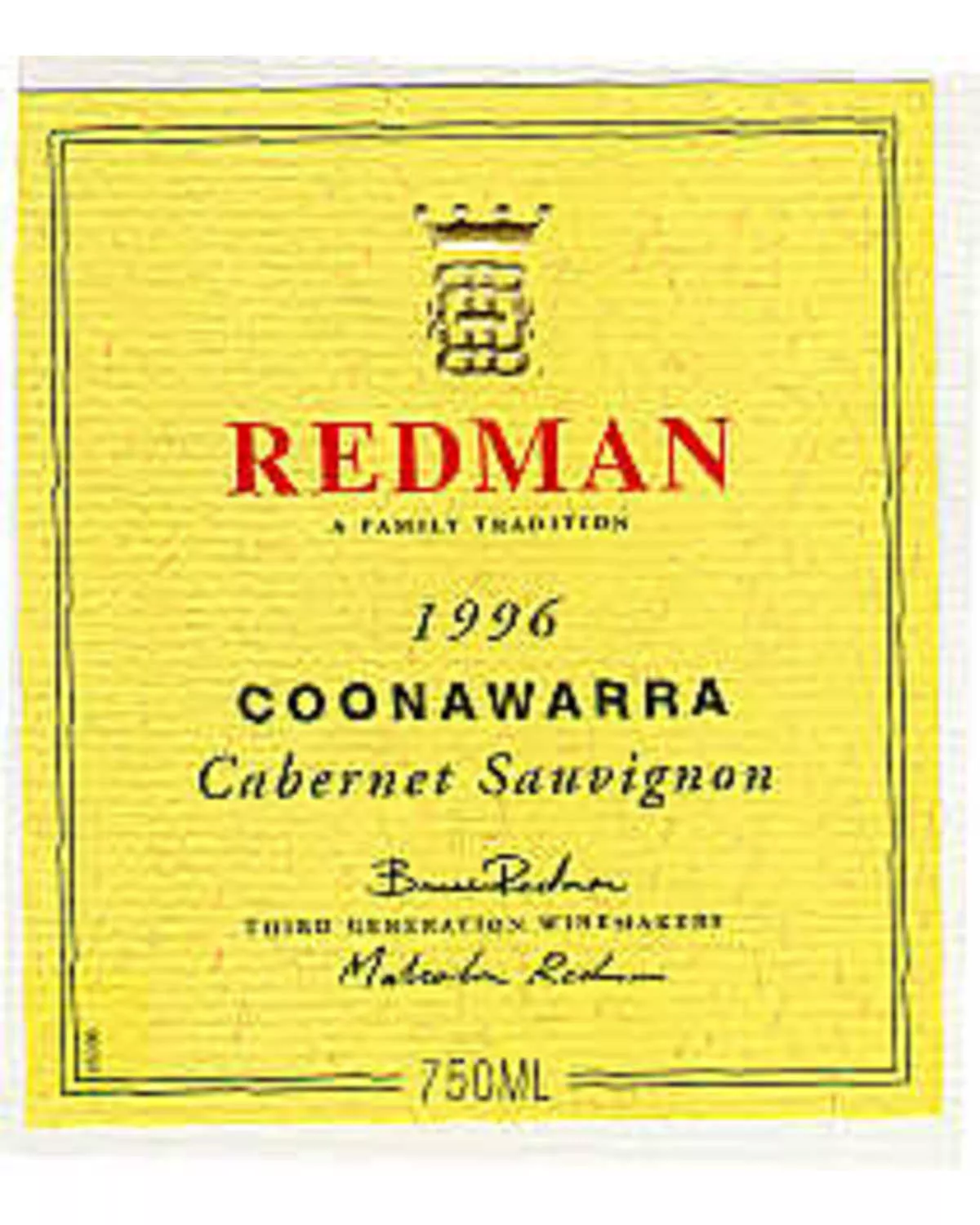 1996 Redman Cabernet Sauvignon