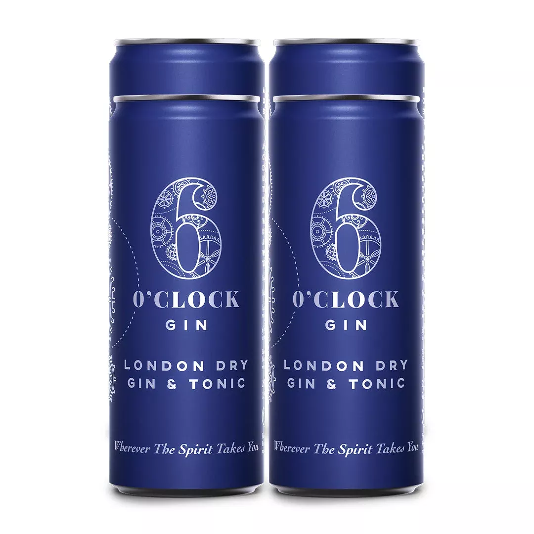 6 O'Clock Gin & Tonic 4 PK