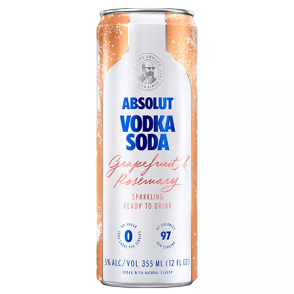 Absolut Vodka Soda Grapefruit & Rosemary