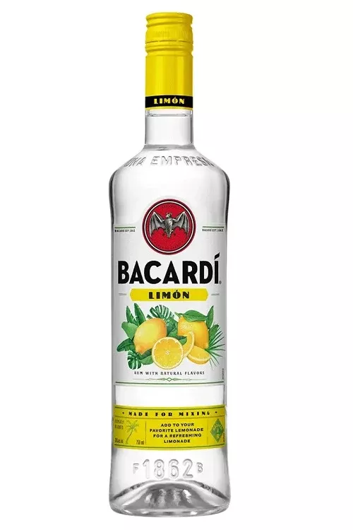 Bacardi Limon Citrus Flavored Rum, 750 mL