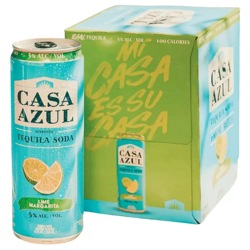 Casa Azul Lime Tequila Soda 4PK