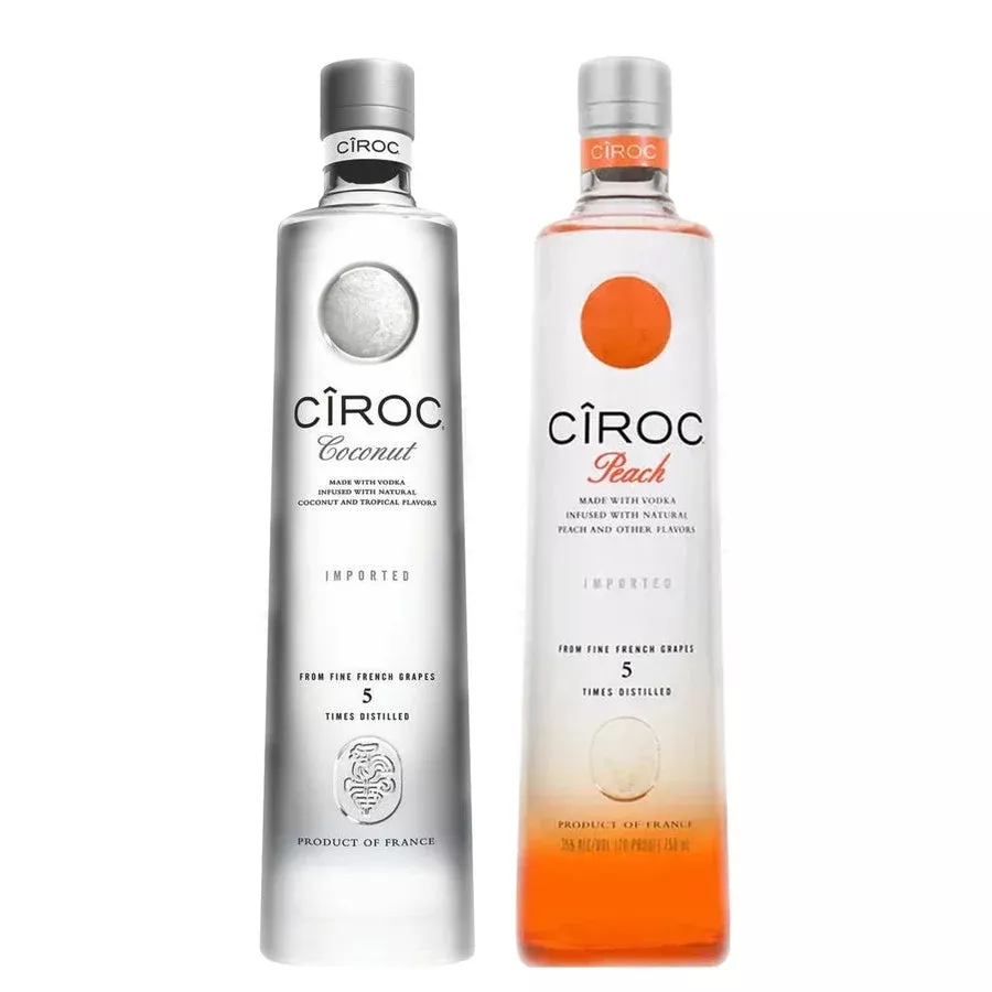 Ciroc Coconut Vodka & Ciroc Peach Vodka Bundle