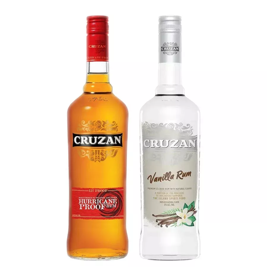 Cruzan Hurricane Proof Rum & Cruzan Vanilla Flavored Rum Bundle