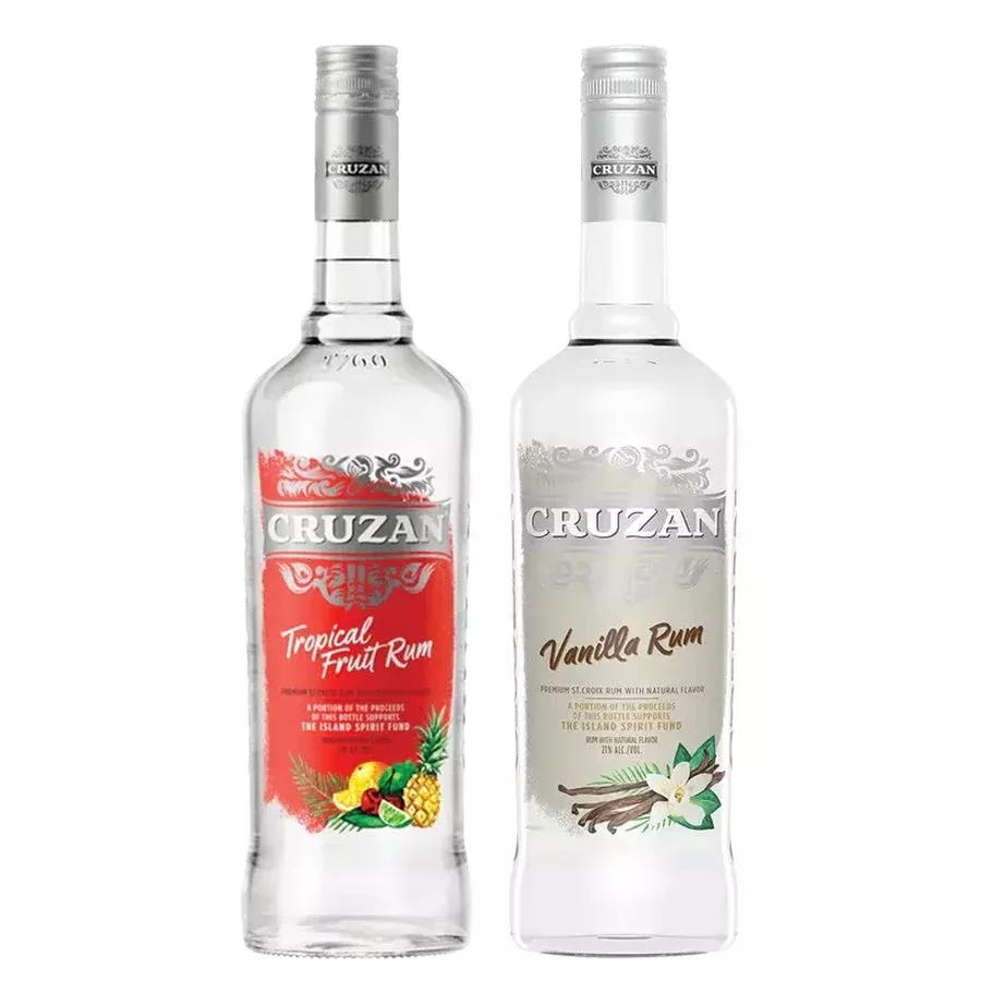 Cruzan Tropical Fruit Flavored Rum & Cruzan Vanilla Flavored Rum Bundle