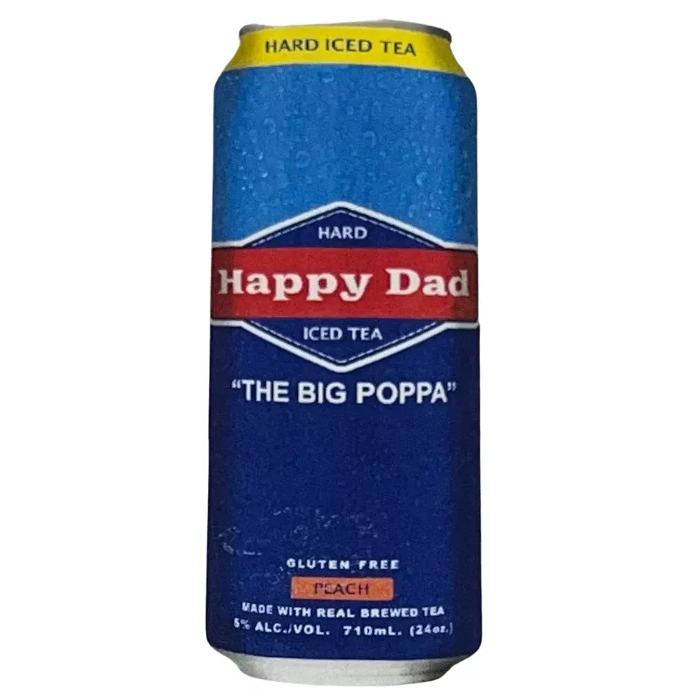 Happy Dad Hard Iced Tea "The Big Poppa" Peach 24oz Can
