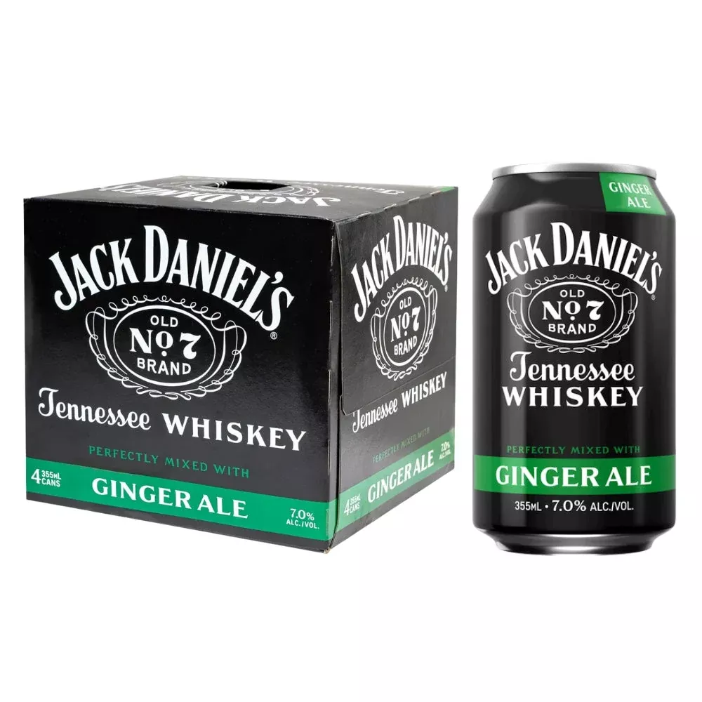 Jack Daniel's Ginger Ale Canned Cocktail