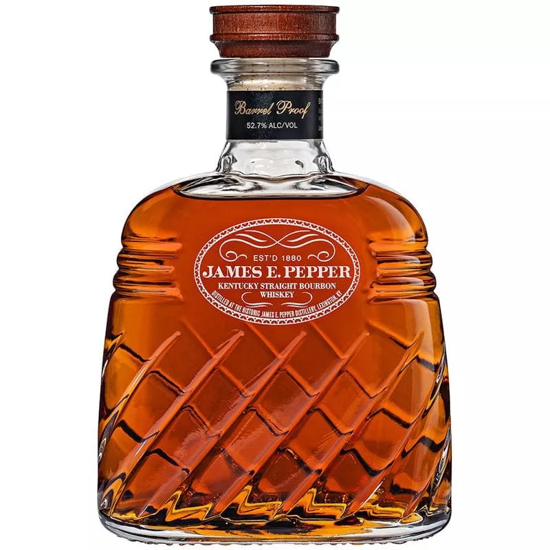 James E. Pepper Decanter Barrel Proof Bourbon Whiskey