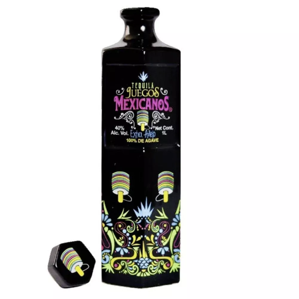 Juegos Mexicanos Extra Añejo Tequila 1L