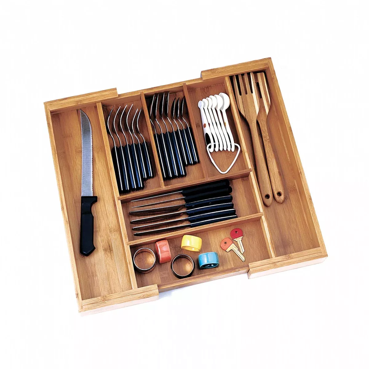 Lipper InternationalBamboo Expandable Flatware Organizer