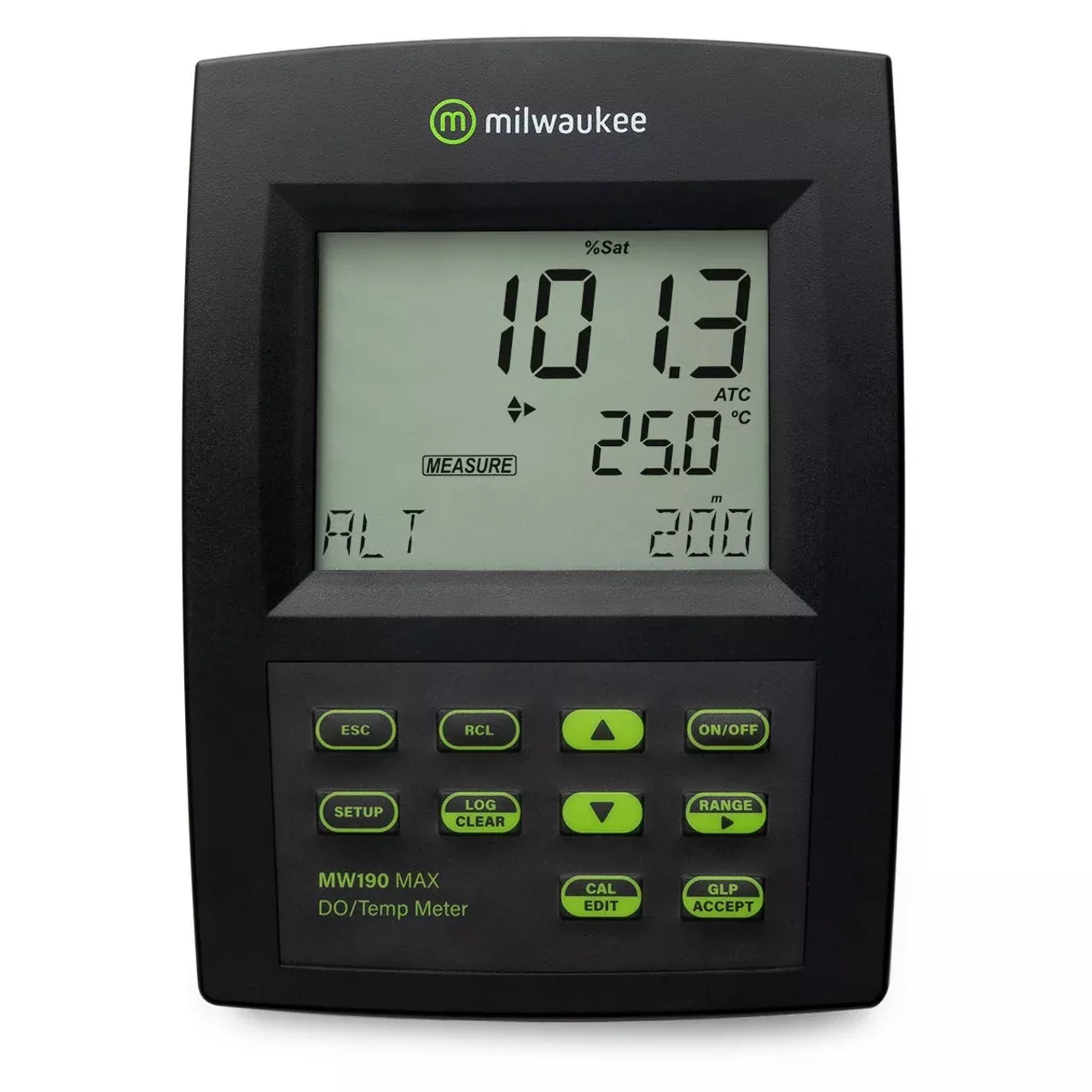 Milwaukee MW190 MAX Dissolved Oxygen Bench Meter With Automatic Calibration With Logging