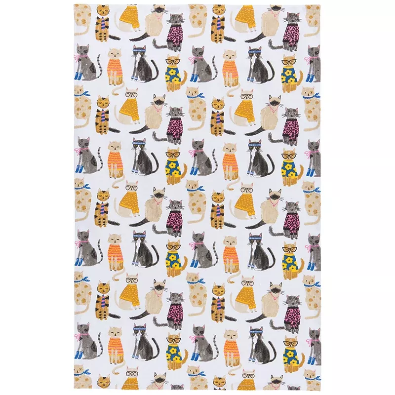 Now Designs Feline Fine Dishtowel