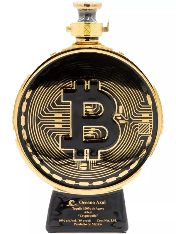 Oceano Azul Bitcoin Cryptoquila Anejo Tequila