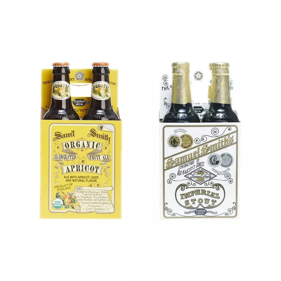 Samuel Smith Apricot Beer 12 Pack & Samuel Smith Imperial Stout 12 Pack Bundle
