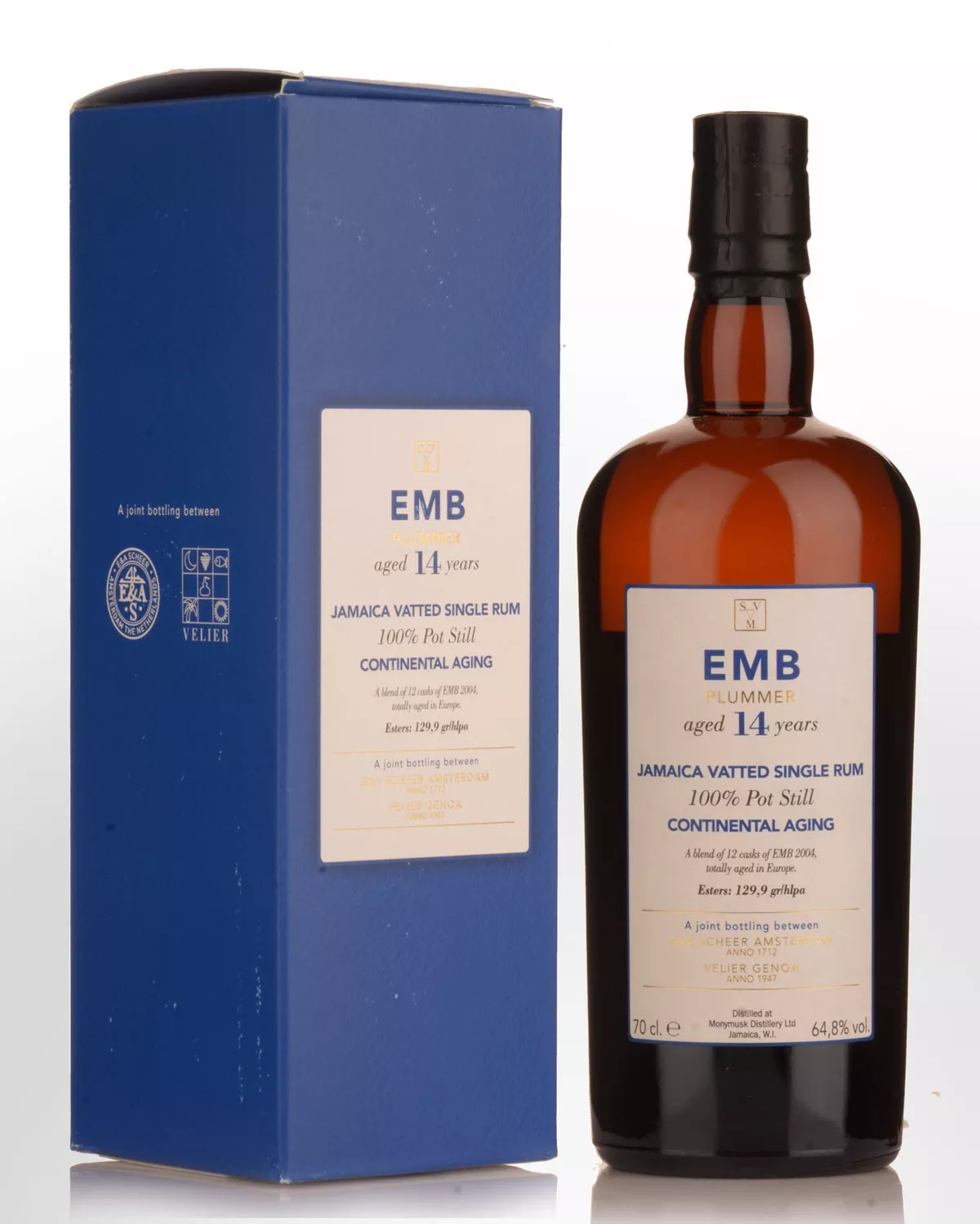 Scheer Velier 14 Year EMB Plummer Continental Aged Cask Strength Rum (700ml)