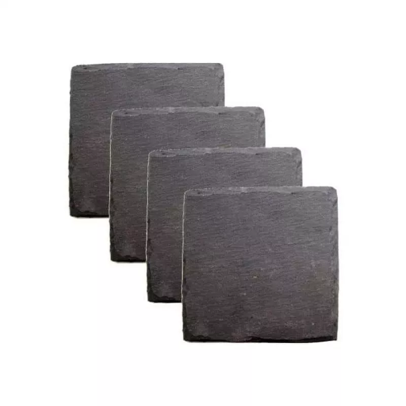 SLATE SQUARE COASTERS 4-PACK