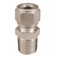 Stainless Compression Fitting - 1 /2 in. x 1 /2 in. MPT