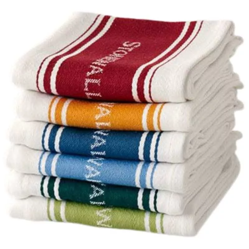 STONE WALL TEA TOWEL FOREST GREEN