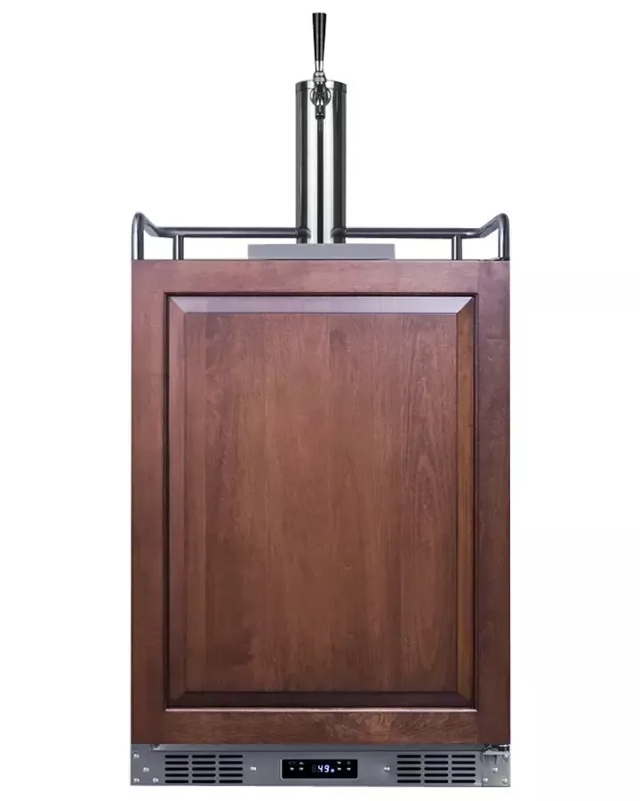 Summit 24" Wide Built-In Panel-Ready Single Tap Kegerator