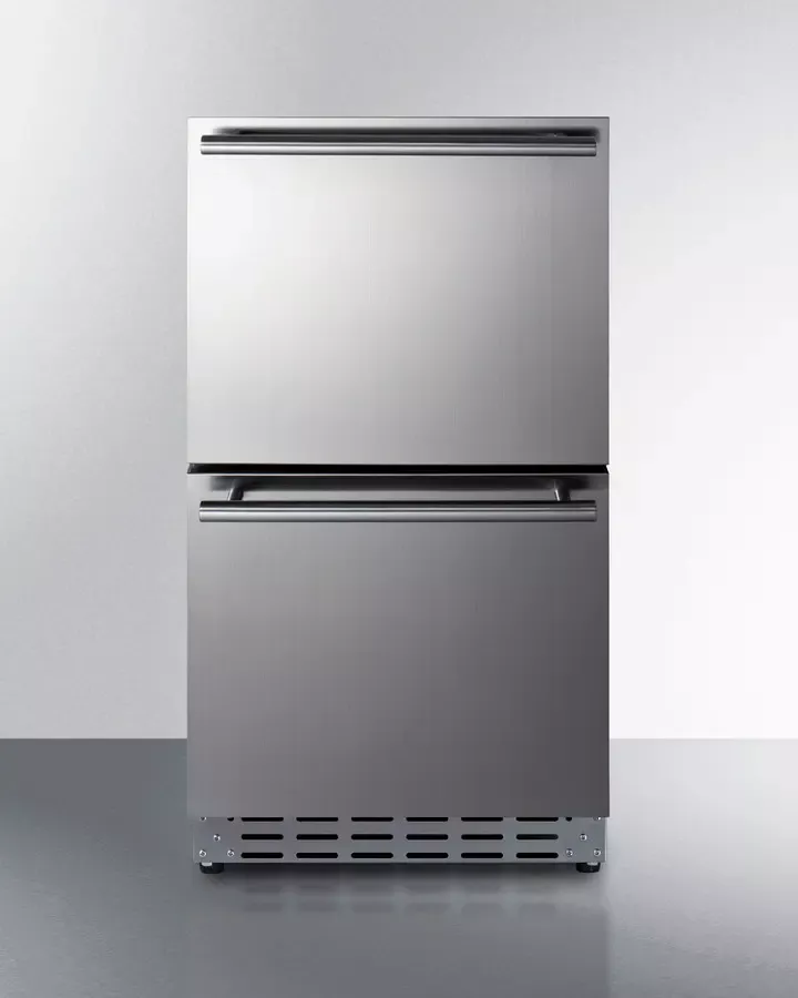 Summit Two Drawer 18" Wide Panel Ready ADA All Refrigerator