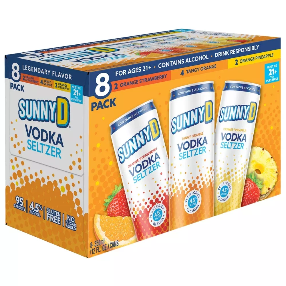 SunnyD Vodka Seltzer Variety 8pk