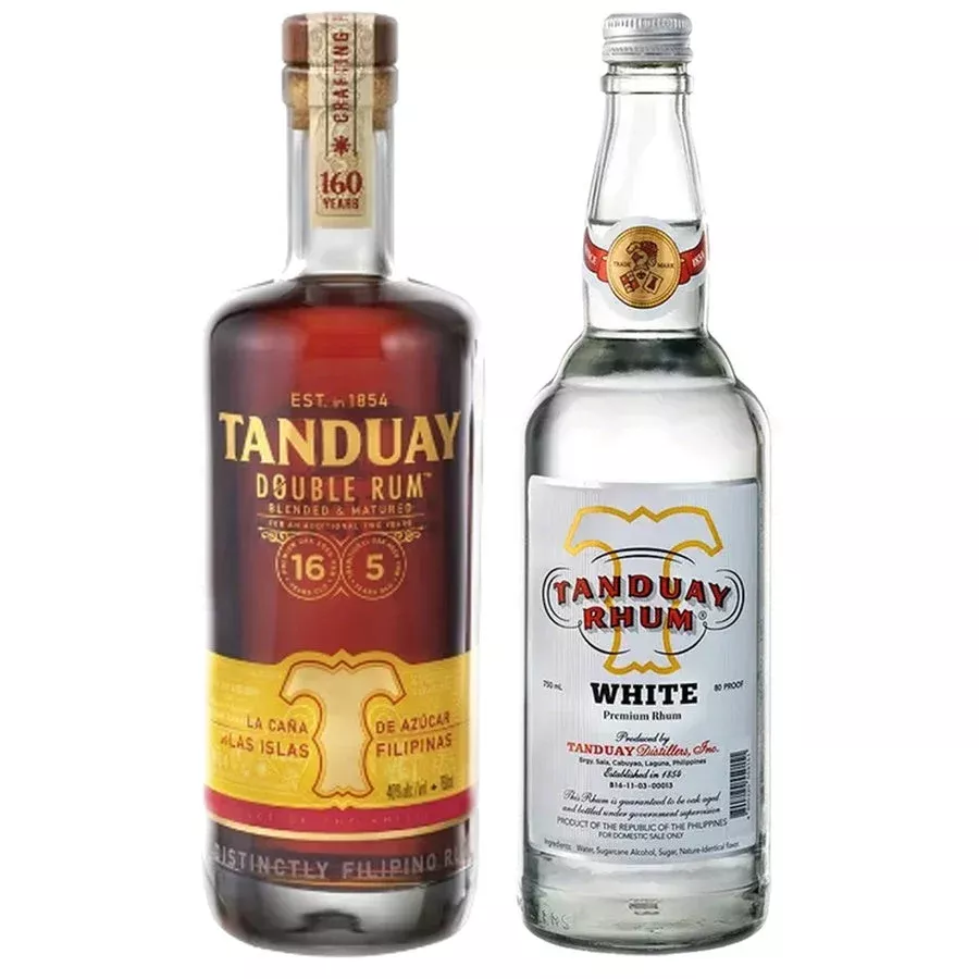Tanduay Double Rum 16 Year& Tanduay White Rum Bundle