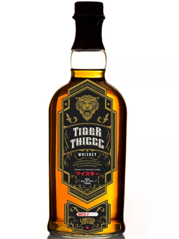 Tiger Thiccc Blended Whiskey by Brendan Schaub