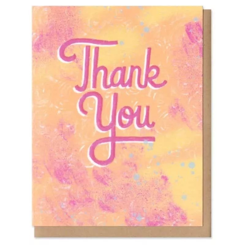 TYE DYE THANK YOU CARD