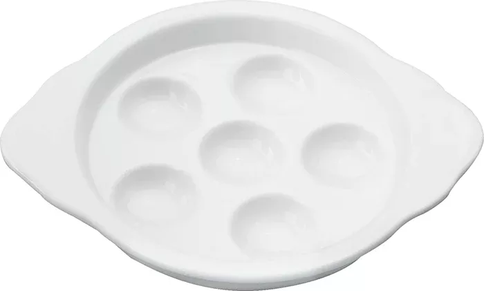 White Escargot Plate